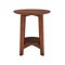 Alaterre Furniture Monterey 20" Round Mid-Century Modern Wood End Table, Warm Chestnut ANMT0170 - alternate 7